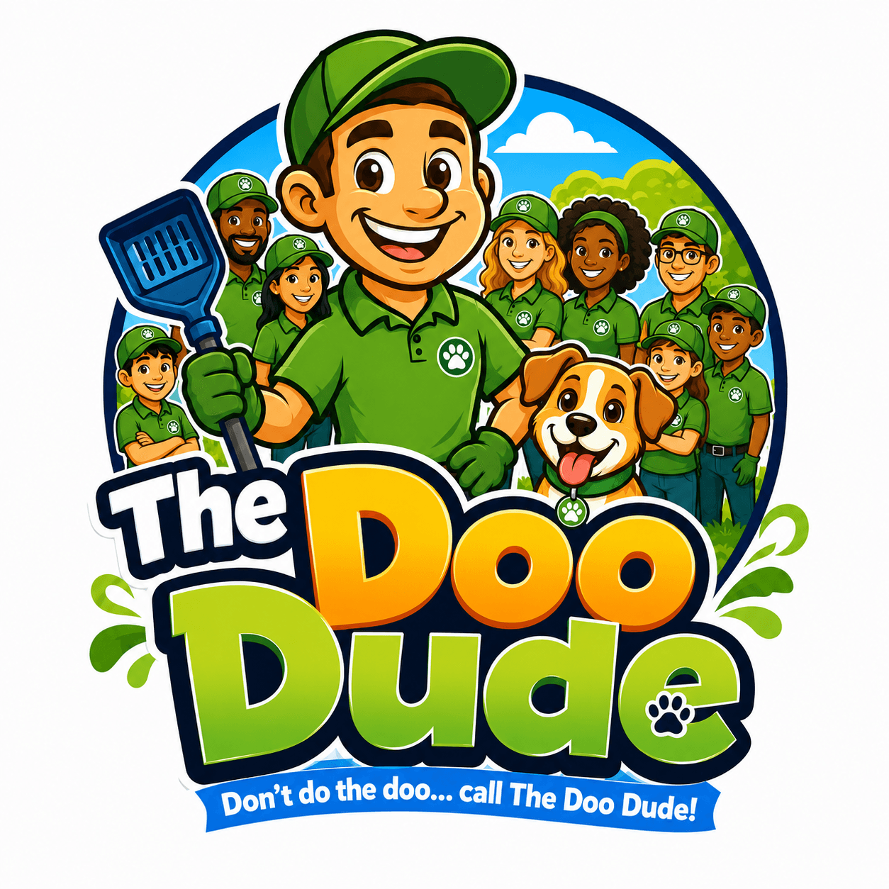 The Doo Dude team mascot logo