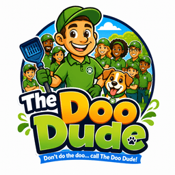 The Doo Dude mascot team logo